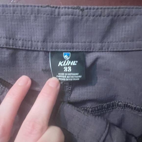 Kuhl Charcoal Men's Flat Front Shorts - Picture 2 of 6